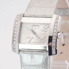 稼動品 希少 新品電池 SEIKO セイコー CREDOR 1E70-0CD0 クオーツ ダイヤベゼル レディース腕時計