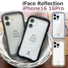 【並行輸入正規品】iFace Reflection iPhone16 iPhone16Pro 【ロングストラップ付】アイフェイス リフレクション TPU 強化ガラス クリアケース スマホケース 全4色 ブラック ベージュ ペールブルー グレー 透明ケース