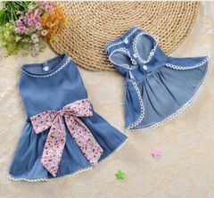 ❁春夏新作❁  犬服  リボン🎀ワンピース  XSサイズ