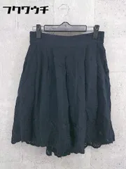 ◇ URBAN RESEARCH DOORS アーバンリサーチ ドアーズ ショート キュロット パンツ サイズ1 ブラック系 レディース 【中古】 【1002801011208】
