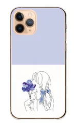 iPhone14 ケース カバー アイフォン14 スマホケース ハードケース 花 ブーケ フラワー りぼん リボン 花柄 女の子 韓国 可愛い かわいい イラスト くすみカラー カラー03