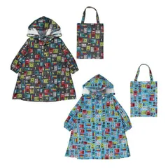 ＪＲ新幹線柄 レインコート 電車 新幹線 キッズ ポンチョ 子供 ランドセルコート雨具 撥水加工 カッパ 入園入学 お揃い 男の子 保育園 乗り物