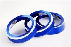 Sugarello ジムニー エアコンダイヤルカバー インテリアパネル JB64W シエラ JB74W エアコンダイヤルリング アクセサリー 3Pセット (ブルー)