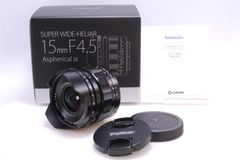 【極美品】VoightLander SUPER WIDE-HELIAR 15mm F4.5 ASPHERICAL III E-mount Eマウント対応 ブラック 233034 単焦点広角レンズ