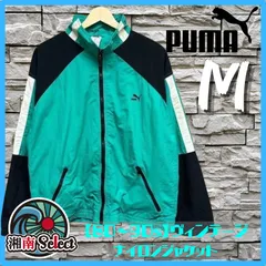 ⭐︎【激レア】80sプーマ ナイロンジャケット古着 ゆるだぼ 刺繍ロゴ Mサイズ