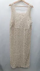 ◇ ⊂ Chulatte チュラッテ 2way 透かし編み ロング ワンピース サイズL ベージュ レディース E  【1502030035735】