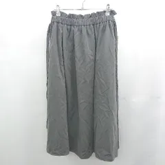 ◇ ⊇ ◎ ●未使用● SM2 サマンサ モスモス タグ付き 起毛 ロング フレア スカート サイズF チャコール レディース E  【1506110001801】