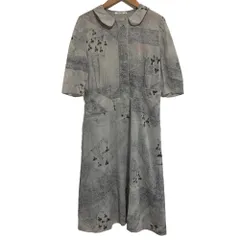 ミナペルホネン ロングワンピース 希少美品✨ミナペルホネン choucho ロングシャツワンピース 刺繍