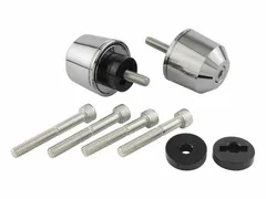 新品 ポッシュ(POSH) バイク用品 ハンドルバーエンド ミドルウェイトバーエンド ホンダ/スズキ純正ハンドルM6タイプ CB1300SF/SB | CT125ハンターカブなど メッキ 032979-33-10 バーエンドキャップ