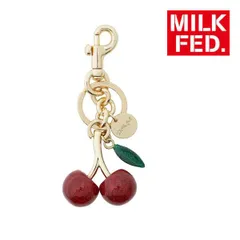ミルクフェド キーホルダー MILKFED GLITTER CHERRY KEYCHAIN 103251054001 赤 レッド さくらんぼ チェリー キーチェーン キーリング バッグチャーム ブランド milklfed アクセサリー かわいい 可愛いのサムネイル
