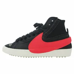 ナイキ NIKE BLAZER MID 77 Jumbo ブレーザー MID 77 ジャンボ スニーカー シューズ ハイカット 切替 スエード ゴム DD3111-001 US 9 27.0cm 黒 ブラック 赤 /VU□ 0414