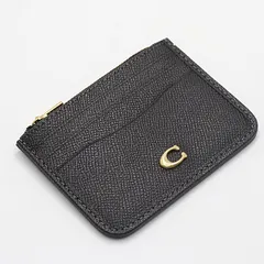 美品 コーチ 小銭入れ付 パスケース カードケース ブラック ファッション ブランド小物  2000000 NSK SMZ