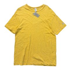 【L】未使用 美品 ランタグ 50s 復刻 Champion TODD SNYDER Tシャツ シングルステッチ スラブ生地 イエロー