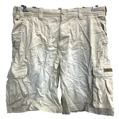 HILFIGER DENIM カーゴショートパンツ W36 ヒルフィガーデニム ビッグサイズ ベージュ コットン 古着卸 アメリカ仕入 2502-1009
