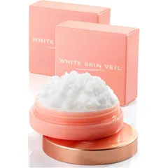 【2個セット】ホワイトスキンベール 毛穴隠し 韓国コスメ ファンデーション 化粧下地 クリームファンデーション セラミド配合 毛穴 ケア 毛穴隠す カバー力高い 無添加 くずれない てかり防止 (無色, 10グラム (x 2))