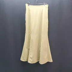 ◇ ROPE PICNIC サイドファスナー バックウエストゴム ロング マーメイド スカート サイズ38 イエロー レディース E  【1309040075306】