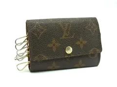 LOUIS VUITTON ルイヴィトン M62630 モノグラム ミュルティクレ6 6連 キーケース 鍵入れ レディース メンズ ブラウン系 DJ6263