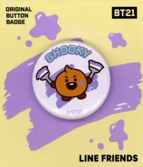 【中古】バッジ・ピンズ SHOOKY(シュガ) オリジナル缶バッジ 「ファミリーマート×BT21 キャンペーン」 2022年3月対象商品3品購入特典第2弾
