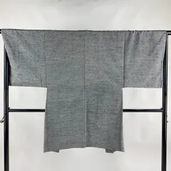 小紋 フルセット 着物 正絹 単衣 胴抜き A1-1 紬 紫