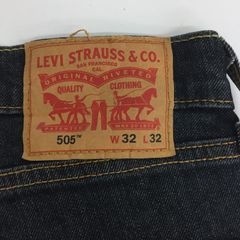 LEVI'S リーバイス 505 ストレートデニム パンツ W32L32 ストレッチ ジーンズ