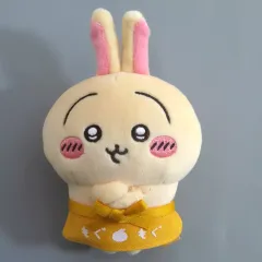 【中古】キーホルダー うさぎ 店員さんなマスコット 「ちいかわ なんか小さくてかわいいやつ」 ちいかわもぐもぐ本舗限定
