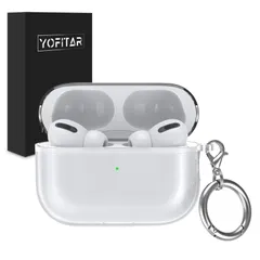 【即日発送】AirPods AirPods Pro Pro 汚れ防止 2 傷防止 指紋防止 cover 全面保護 黄ばみにくい エアーポッズプロ2保護カバー TPU素材 カバー 可愛い クリア 2ケース おしゃれ Pro/AirPods for 透明 YOFI