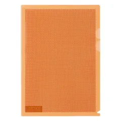 （まとめ買い）プラス カモフラージュホルダー A4 5枚入 オレンジ FL-127CH-5P 【×5セット】