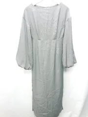 ◇ Louere ルエレ 長袖 ロング丈 ワンピース サイズM グレー系 レディース E  【1408220059539】
