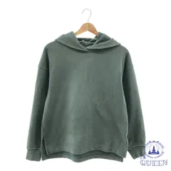 ☆美品☆ UNIQLO ユニクロ トップス パーカー シンプル カジュアル 長袖 レディース グリーン S 901-10816 送料無料 古着