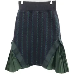 sacai luck サカイラック 15SS サイドプリーツツイードスカート 15SSLU870 ネイビー 1のサムネイル