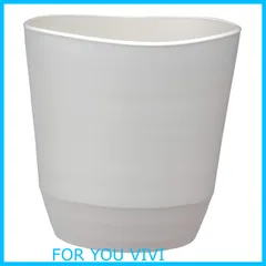 【新着商品】アップルウェアー 鉢 プラ鉢 鉢カバー アトリエポット 27型 ホワイト 土容量9L 奥行27×幅27×高さ27.2㎝ インナーポットサイズ7号鉢 陶器風 シンプル ポリ栓 観葉植物 日本製