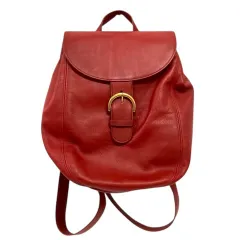 美品✨オールドコーチ リュック クラブタンレザー ダークブラウン 本革 COACH コーチ リュックサック レザー ブラウン バックパック