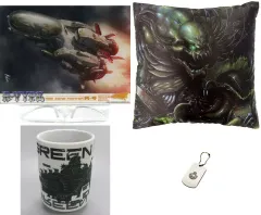 【中古】グッズセット [単品] 4大特典セット 「PS4/Switchソフト R-TYPE FINAL 2 エビテン限定セット」 同梱品