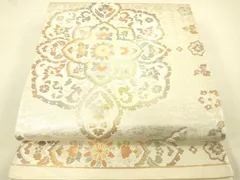 平和屋着物◎六通柄袋帯　花唐草文　金銀糸　正絹　逸品　DAAT8729zy