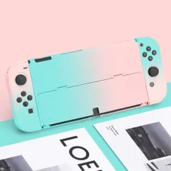 ☆ グリーン×ピンク ☆ switchカバー スイッチケース ykoled8899 NINTENDO Switch ケース 任天堂 キャリングケース ニンテンドー スイッチケース スイッチカバー スウィッチ 収納ケース 収納ポーチ 保護 カバー 有機EL