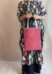 着物帯リメイク　夏帯　透け感　トートバッグ　ハンドバッグ　今ならタッセル付き　(TT-1)