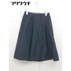 ◇ BEAMS HEART ビームスハート ウエストゴム 膝丈 フレア スカート ブラック レディース  【中古】 【1111110010212】