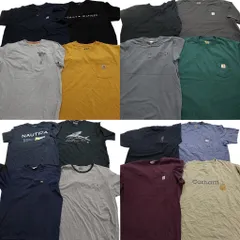 古着卸 まとめ売り ブランドMIX 半袖Tシャツ 16枚セット (メンズ 2XL /3XL ) ノーティカ ディッキーズ 中古 古着 NA9143