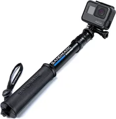 SANDMARC Pole Compact Edition:25-64cm 防水延長ポール 自撮り棒 コンパクトエディション GoPro Hero 8/Max/Hero 7/Hero 6/Fusion/Hero 5/Hero 2/( Black)のサムネイル