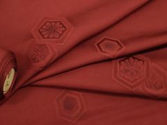 平和屋着物▼羽織・コート　反物　羽尺　亀甲花文　逸品　未使用　DAAR3774zzz