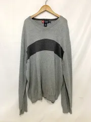 CHAPS チャップス ボーダー柄セーター ニット ラルフローレン サイズ: XXL カラー: グレー メンズ トップス