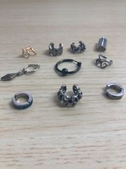 【在庫処分】 イヤーカフ フェイクピアス 10点セット メンズ fp-989