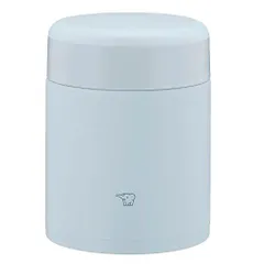 400ml_アイスグレー ZOJIRUSHI 象印マホービン ステンレス保温スープジャー ランチジャー シームレスせん 400ml アイスグレー ふたとパッキンが一体化 お手入れ簡単 洗う点数3点のみ SW-KA40-HL