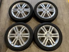 【2506029】ダイハツ 純正 ホイール 15インチ 4.5J +45 PCD100 4H + YOKOHAMA 165/55R15 2015年 3.5mm + KUMHO 165/55R15 2019年 6mm