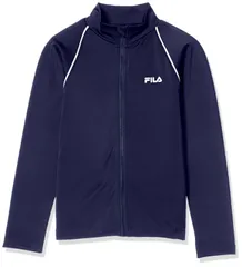 フィラ スクール水着 ワンポイントロゴ フルジップ 長袖 ラッシュガード 128202 キッズ