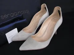 Sergio rossi セルジオロッシ スエード ハイヒール パンプス 表記サイズ 34 (約21.0cm) 靴 シューズ レディース グレージュ系 DK0340