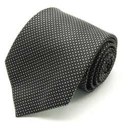 メイル&コー ブランド ネクタイ シルク 格子柄 メンズ ブラック MALE & Co 【中古】