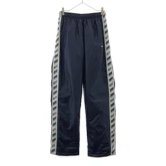 ナイキ ロゴ刺繍 トレーニング 中綿ロングパンツ XL ネイビー×ホワイト NIKE ウインドパンツ ウエストゴム スポーツ メンズ