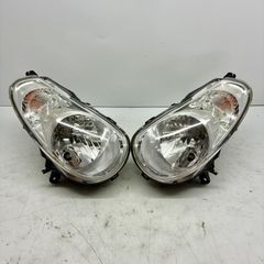 Y 美品【コーティング済】スバル RC1 RC2 R2 ヘッドライト ランプ レンズ 左右セット LR ハロゲン ICHIKOH 1729 レベライザー無 P71199