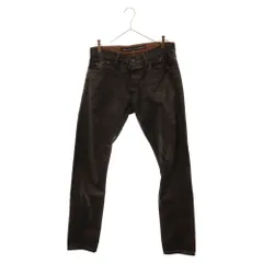 RALPH LAUREN BLACK LABEL (ラルフローレン) SLIM FIT スリムフィット ボタンフライ コーティングデニムパンツ ブラウンのサムネイル